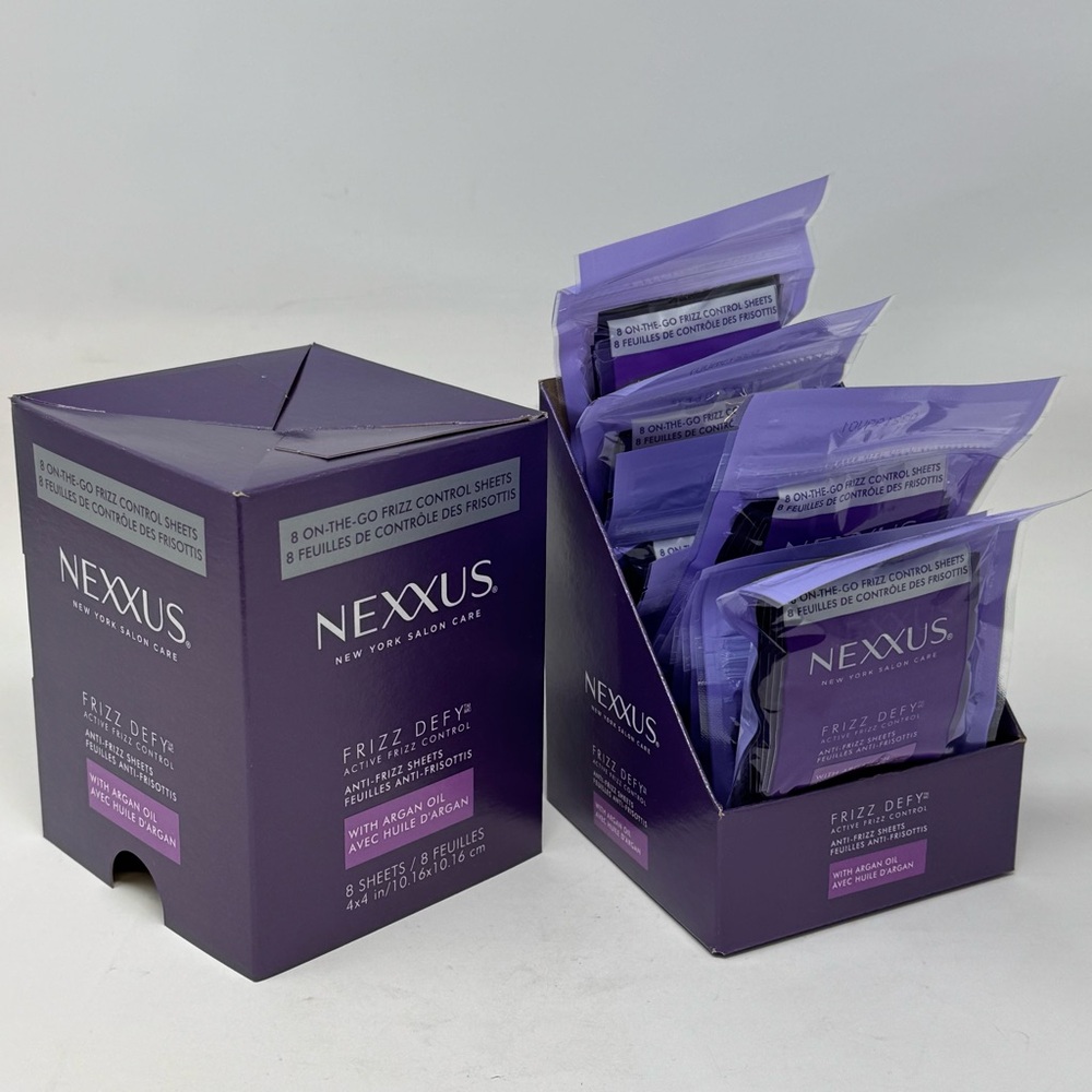 80 NEXXUS Frizz Defy Anti frizz Sheets Sealed! 10 packets, 8 per packet. (80pk) - Picture 5 of 5